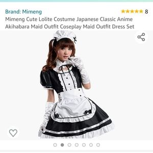 Medium Mimeng Lolite Costume Japanese Anime Akihabara Maid Outfit Cosplay Lolita